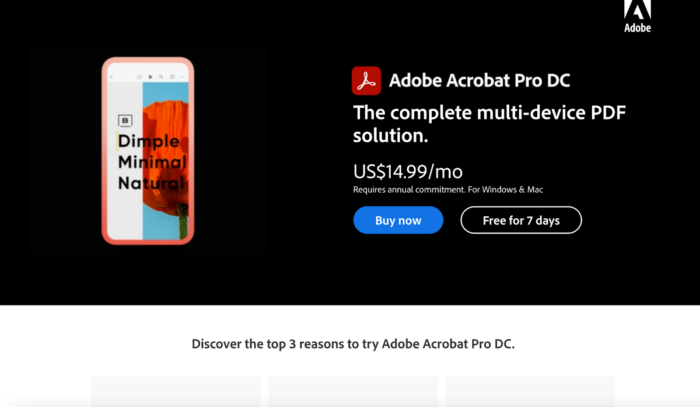 Adobe Acrobat Pro Document Cloud (DC)