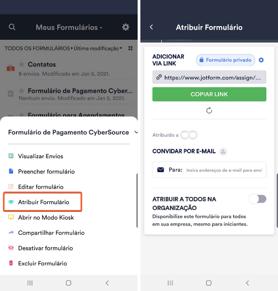 Atribua formulários usando Jotform para uma melhor colaboração Image-1