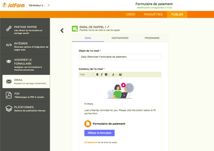 Comment envoyer des emails de rappel hebdomadaires Image-2