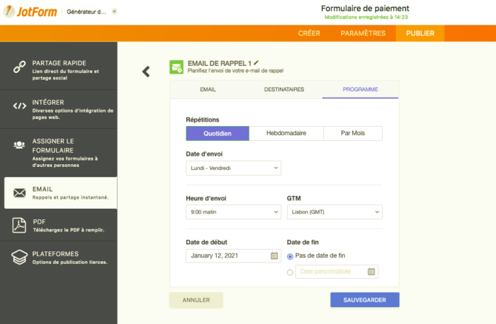 Comment envoyer des emails de rappel hebdomadaires Image-3