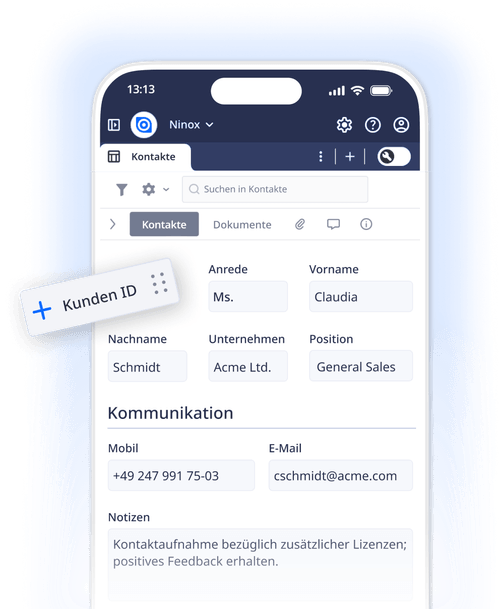 ninox low code app builder mobile interface