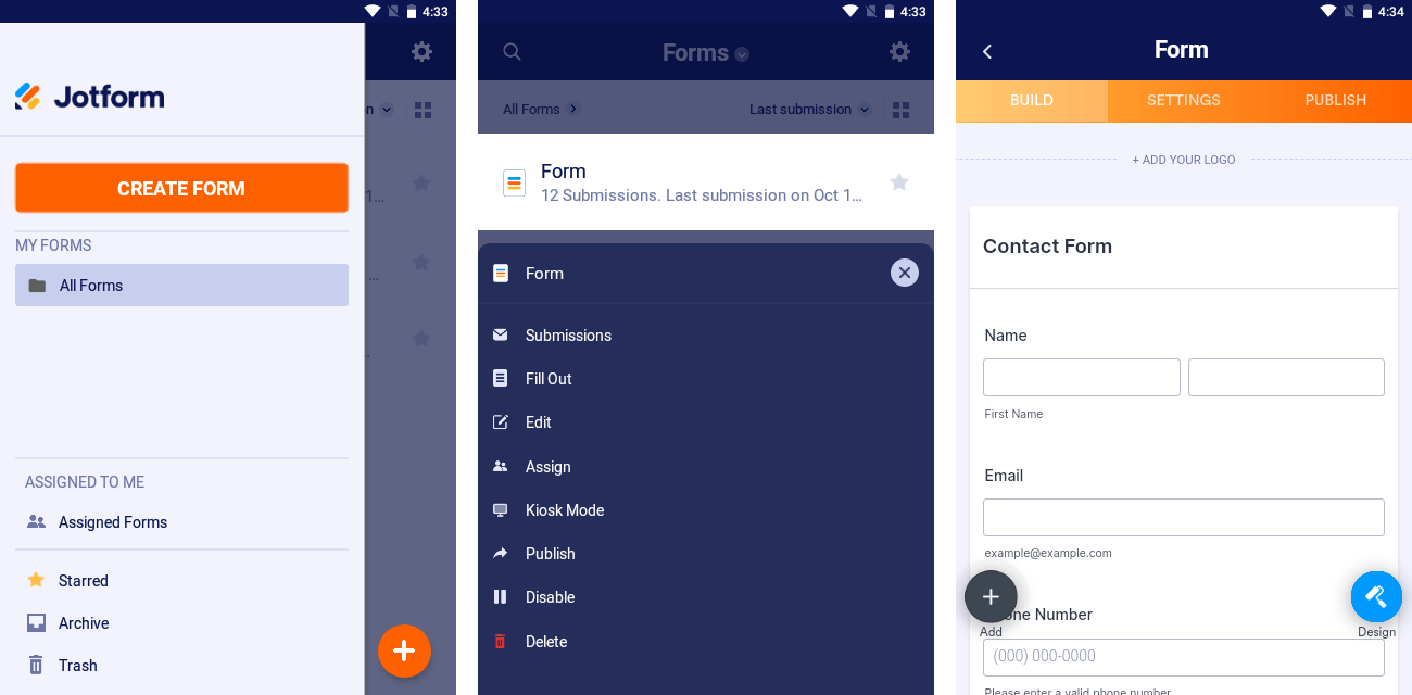 Jotform Mobile Forms