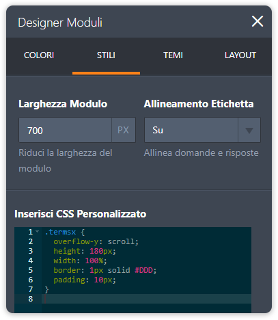 Creare una Casella Termini e Condizioni Scorrevoli Image-5