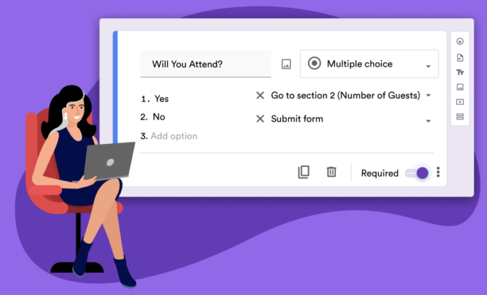 How to make conditional questions in Google Forms (based on answer)