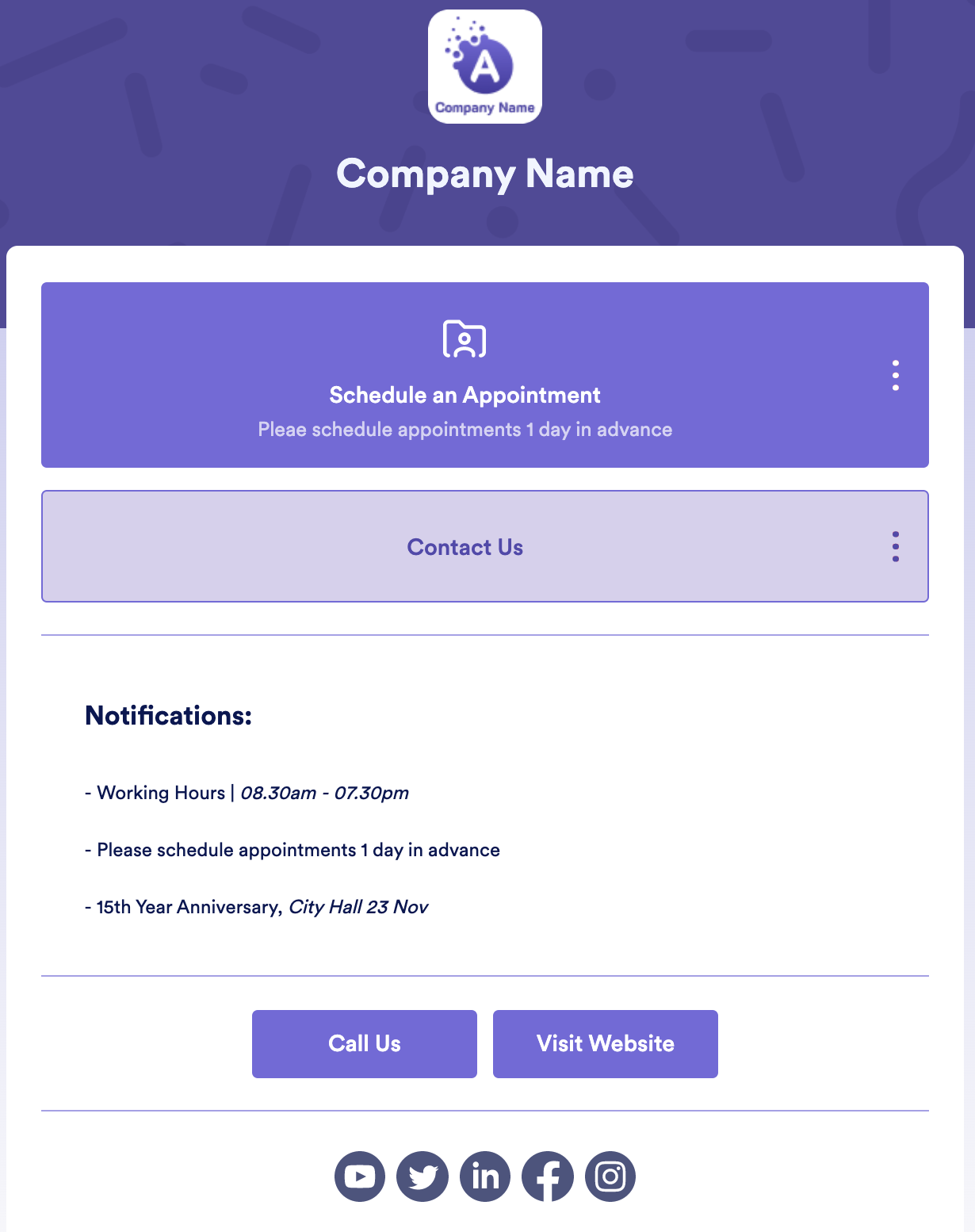 scheduling app