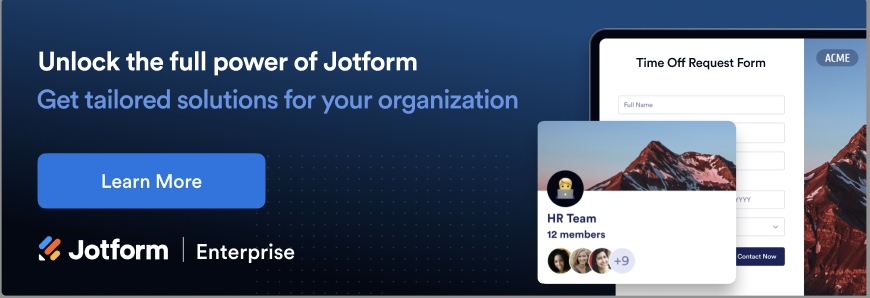 Jotform Enterprise