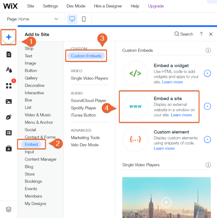 Додавање обрасца на Wix сајт