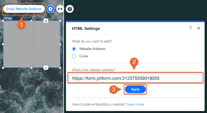 Додавање URL адресе у Wix сајт