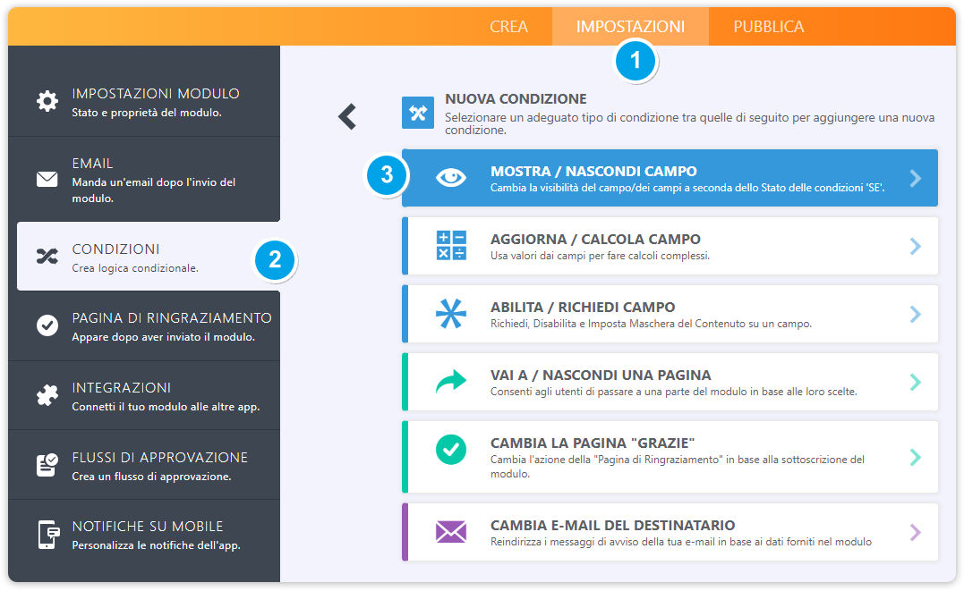 Mostrare o Nascondere Più Campi in una Volta Tramite l'elemento Contrai Sezione Image-4