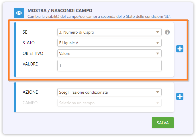 Mostrare o Nascondere Più Campi in una Volta Tramite l'elemento Contrai Sezione Image-5