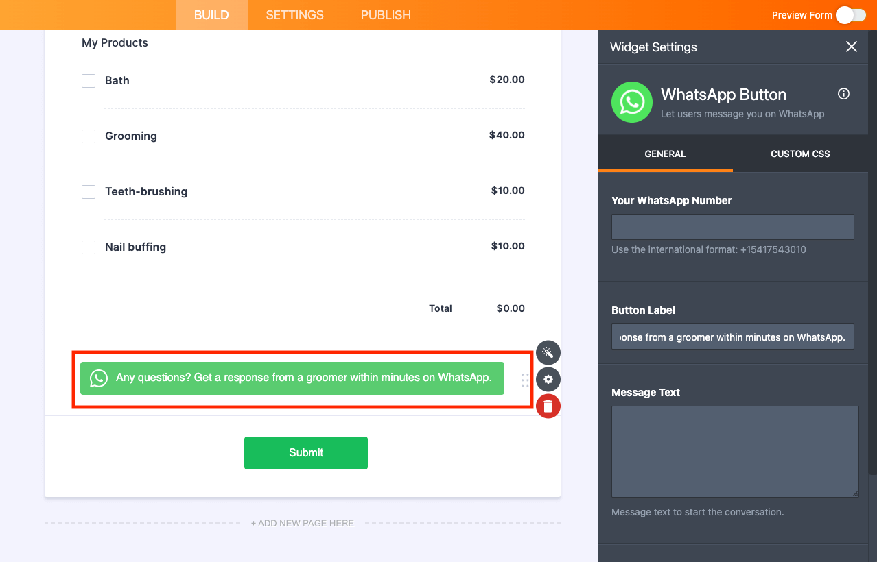 3 new widgets: WhatsApp, OpenStreetMap & Image Gallery Image-5