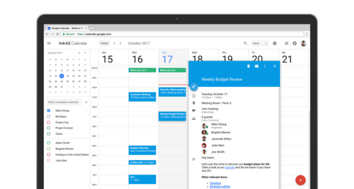 Google Calendar Meeting