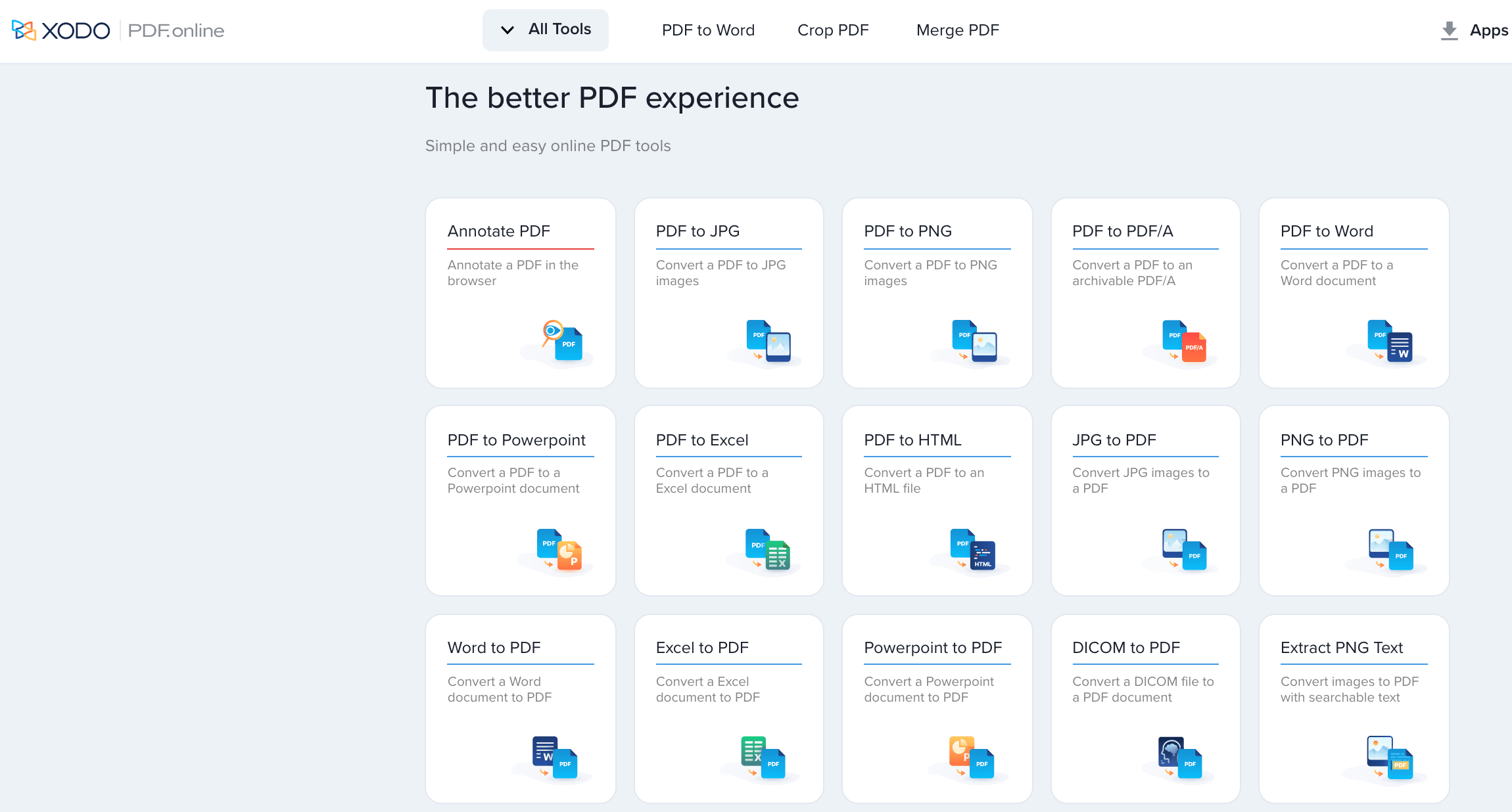 pdf online landing page