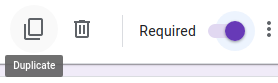 google forms required field