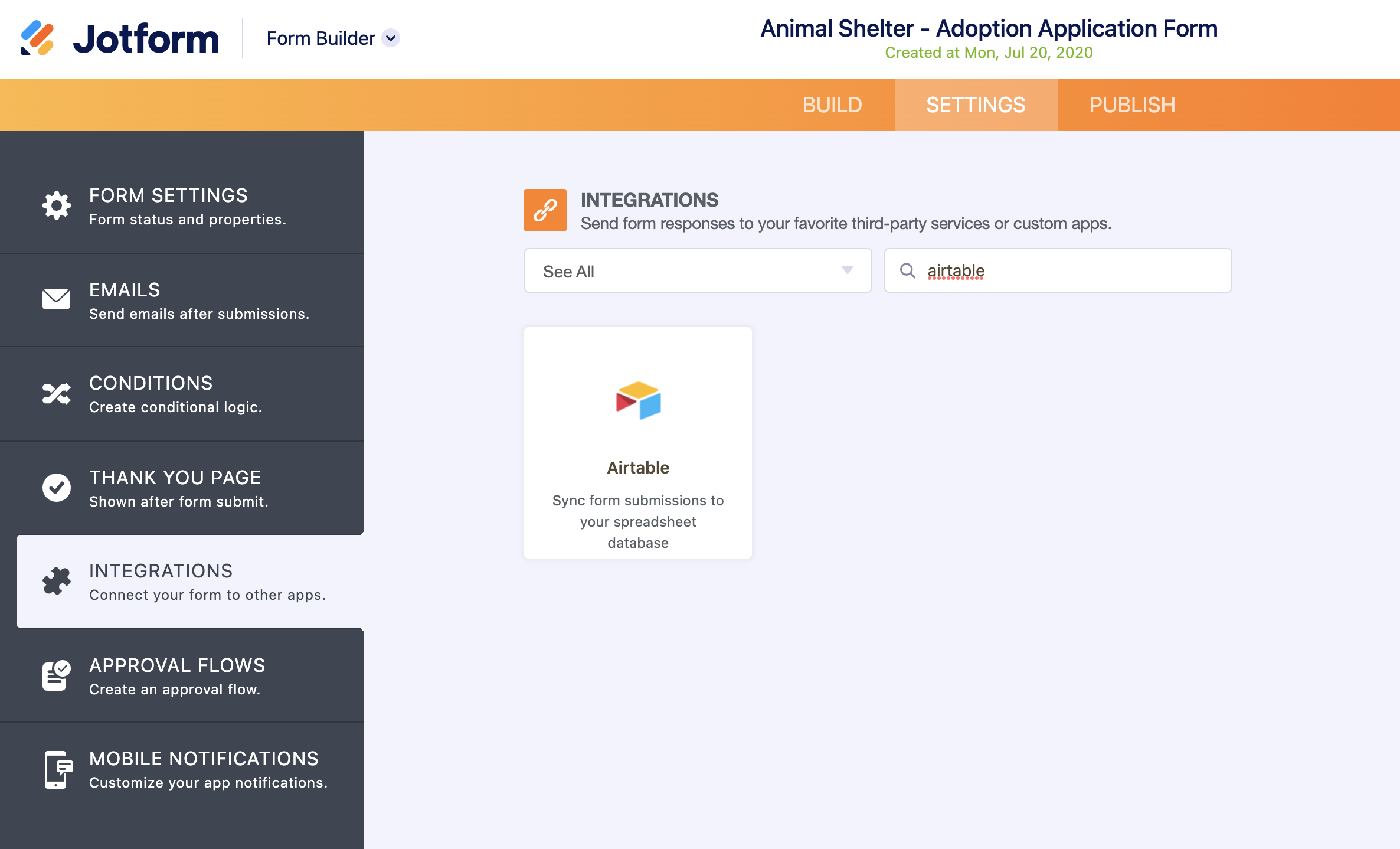 Jotform and Airtable