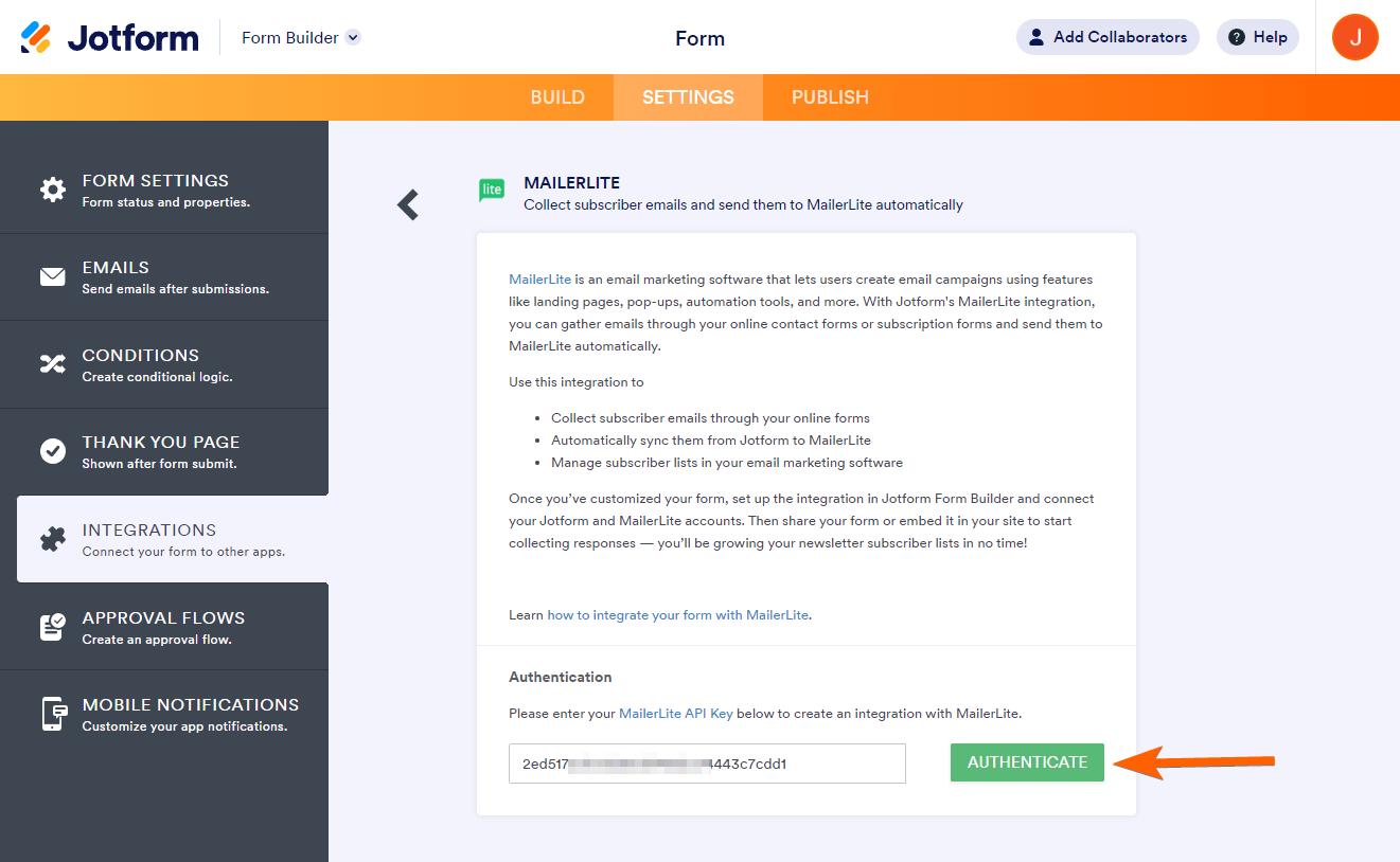 jotform-integrations-mailerlite-authenticate