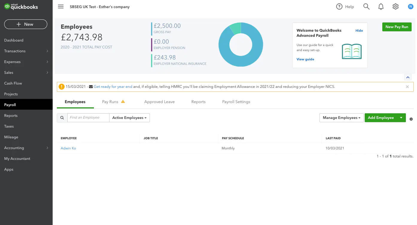 QuickBooks Payroll
