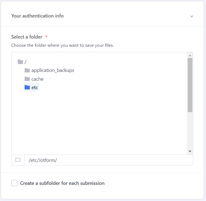 Опције подешавања FTP интеграције