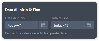 Come Utilizzare l'Opzione Limiti del Campo Selettore Data Image-4