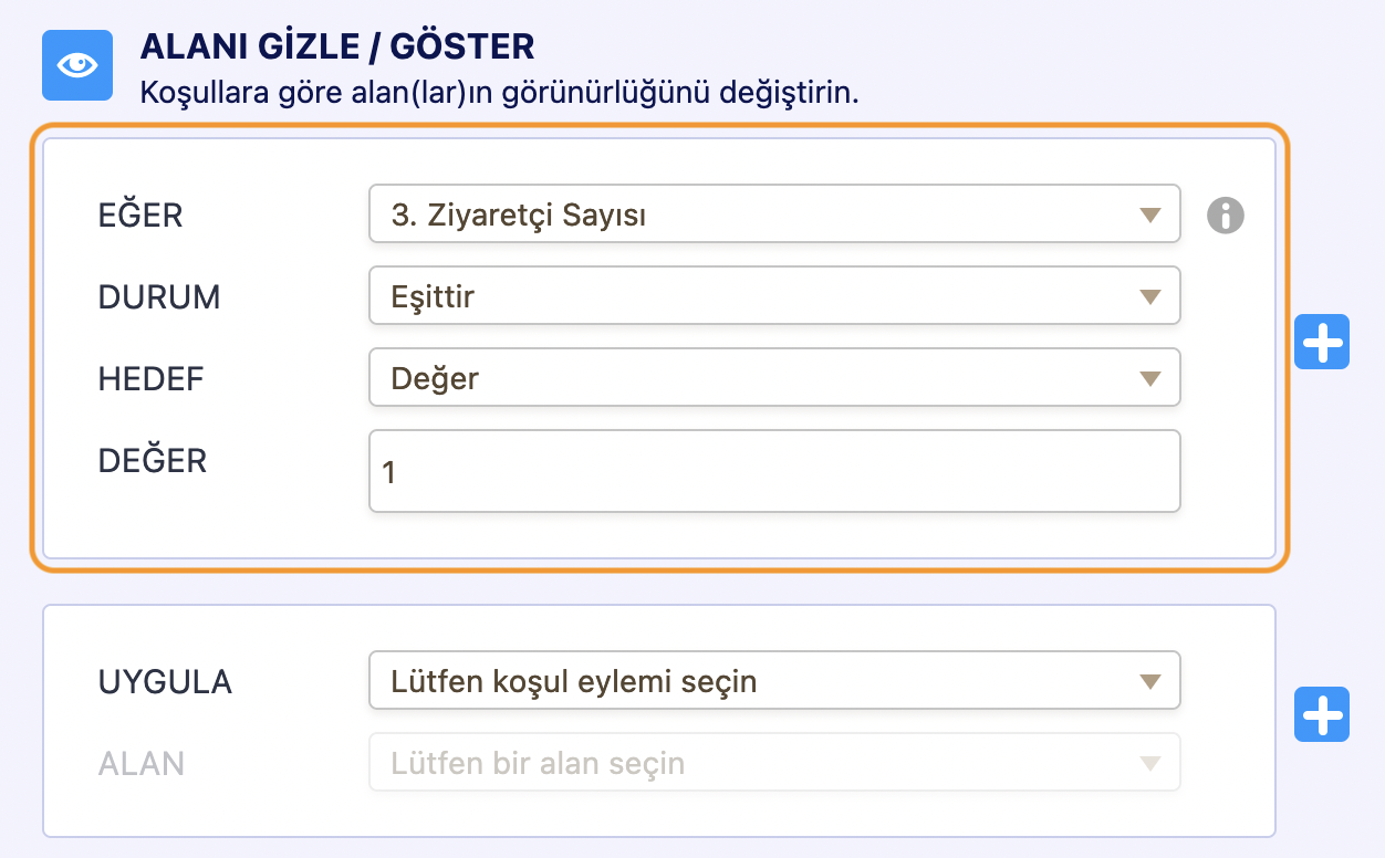 Bölüm Daraltma’yı Kullanarak Birden Çok Alanı Tek Seferde Gizlemek veya Göstermek Image-5