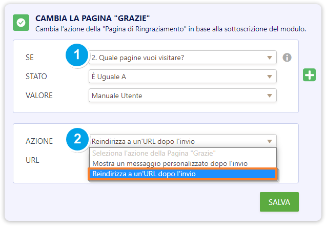 Cambia il Link per il Redirect della Pagina di Ringraziamento in Base a una Certa Condizione Image-2