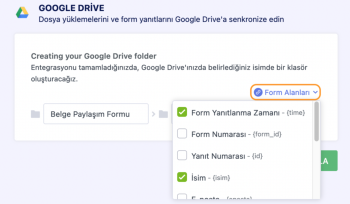 Form Google Drive ile Nasıl Entegre Edilir Image-5