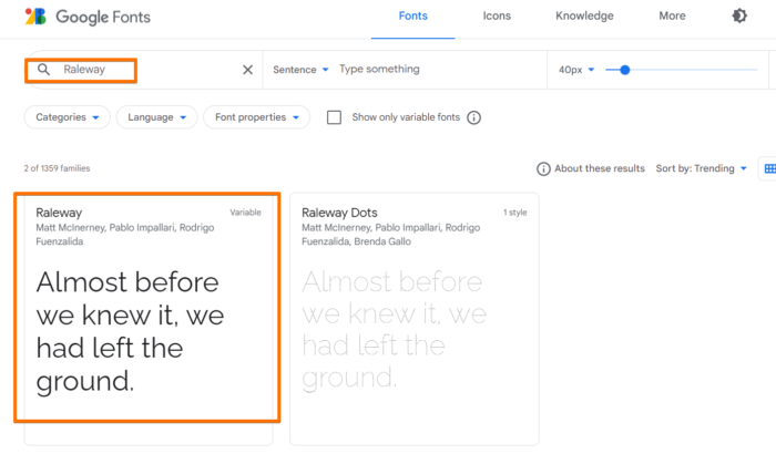Miten käyttää Google Fontteja ja omia fontteja lomakkeilla Image-1