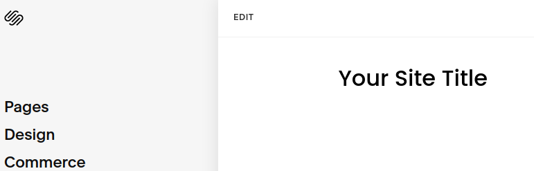 Clicking on Edit Button in the Upper Left Corner