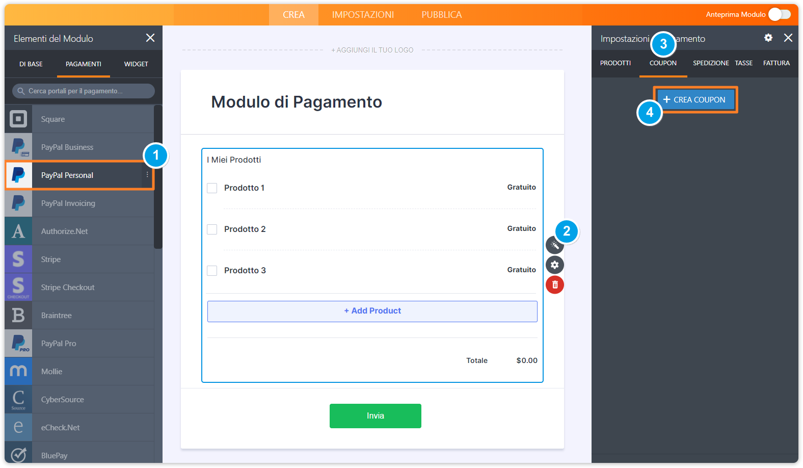 Come Aggiungere un Coupon ai Moduli di Pagamento Image-1