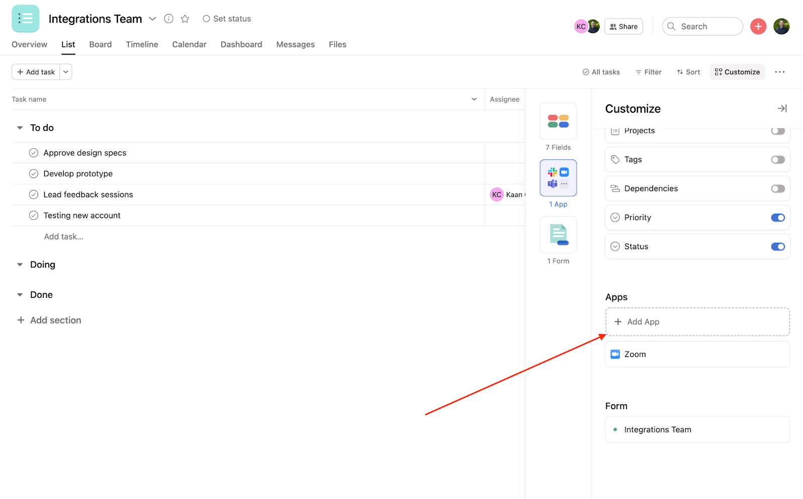 Use Jotform within your Asana workspace Image-2