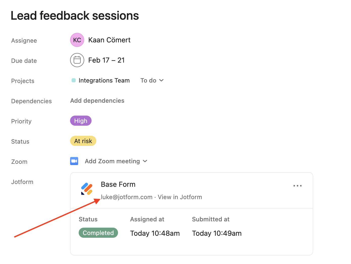 Use Jotform within your Asana workspace Image-6