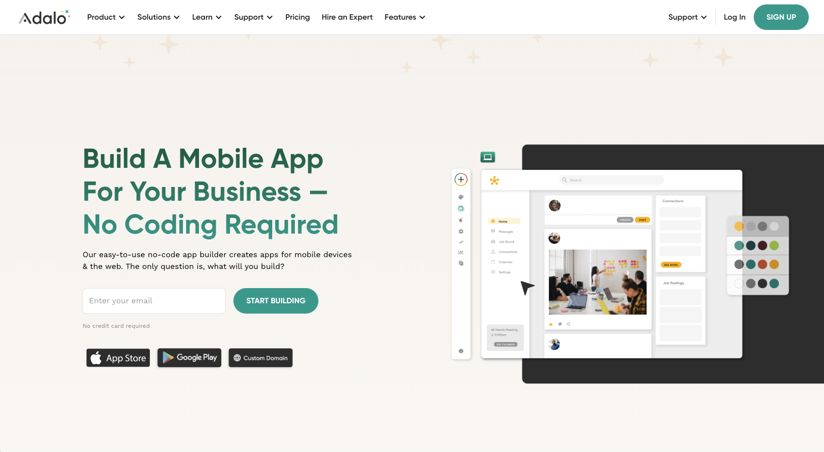 Adalo Landing Page