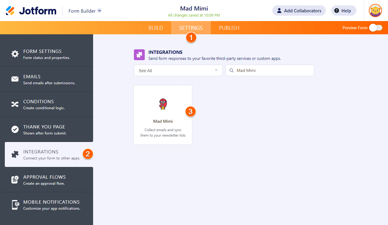 How to Integrate Jotform with Mad Mimi Image-1