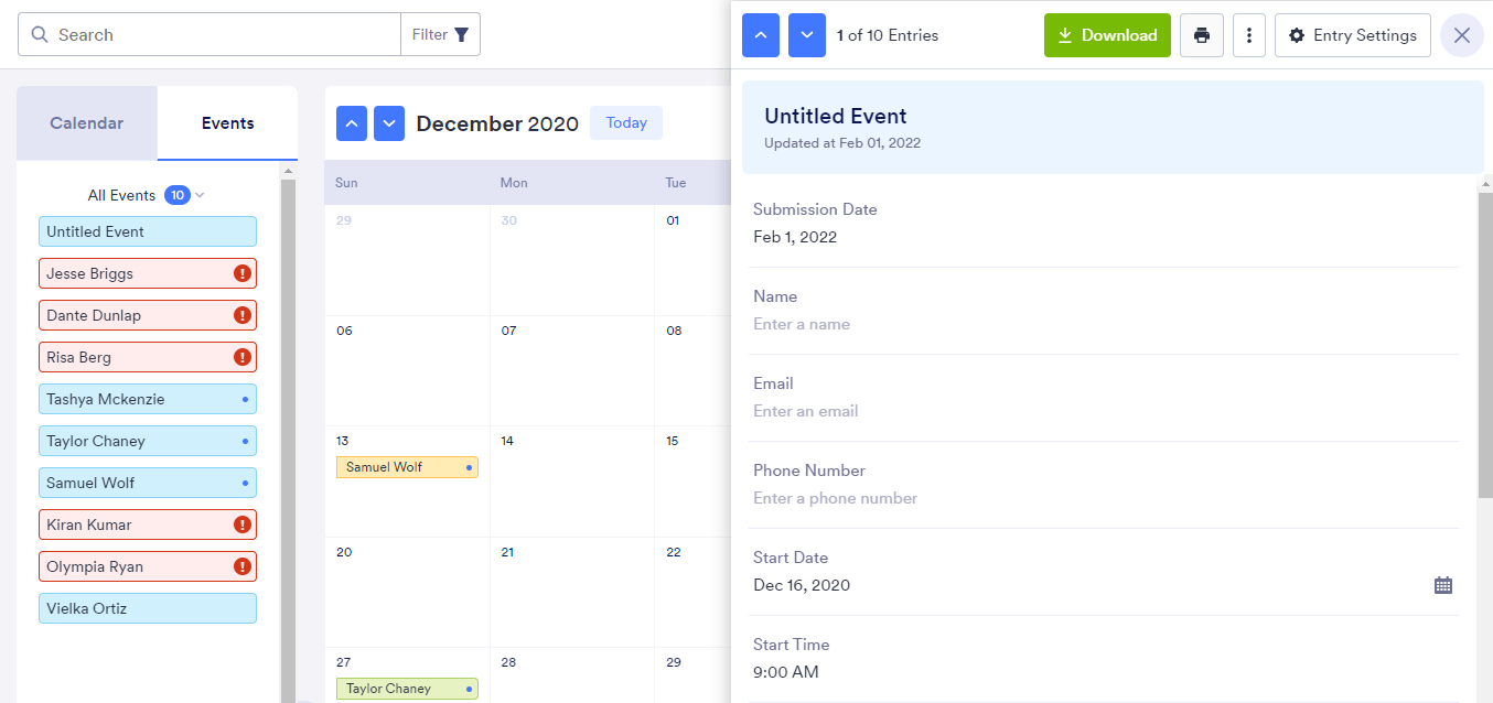 How to Add a Calendar View in Jotform Tables Image-2