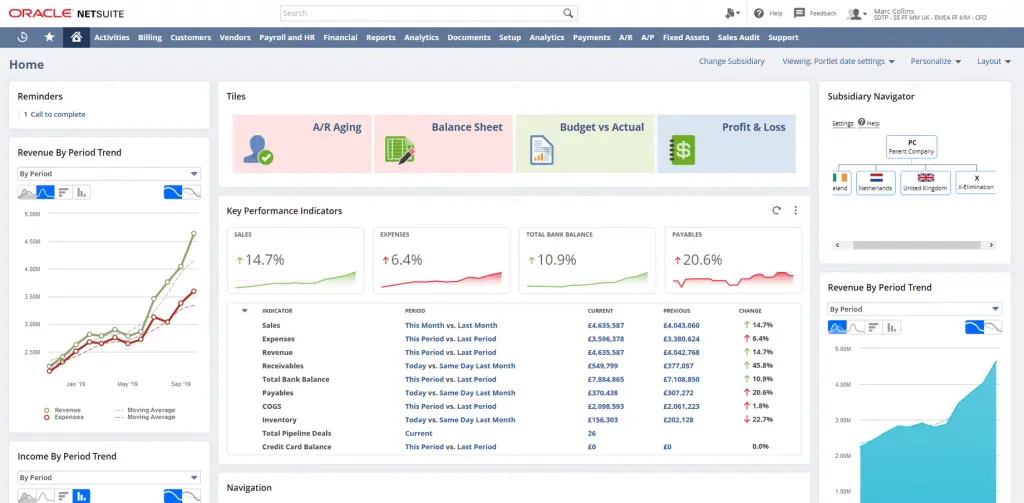 Oracle NetSuite