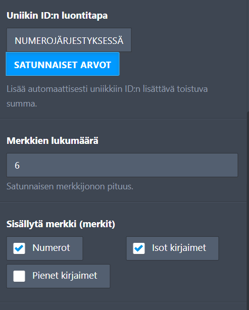 Miten lisätä uniikki ID lomakevastauksiin? Image-3