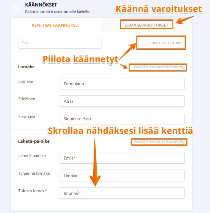 Miten luoda monikielisiä lomakkeita Image-6