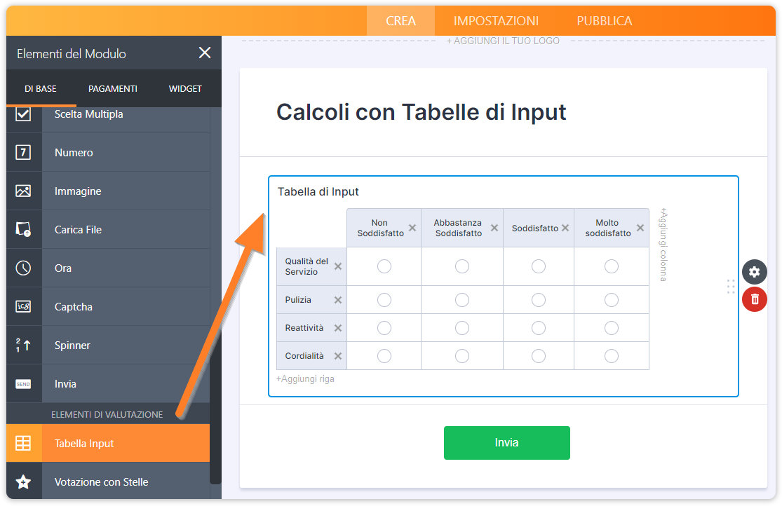 Come Effettuare Calcoli con le Tabelle di Input? Image-1