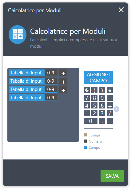 Come Effettuare Calcoli con le Tabelle di Input? Image-8