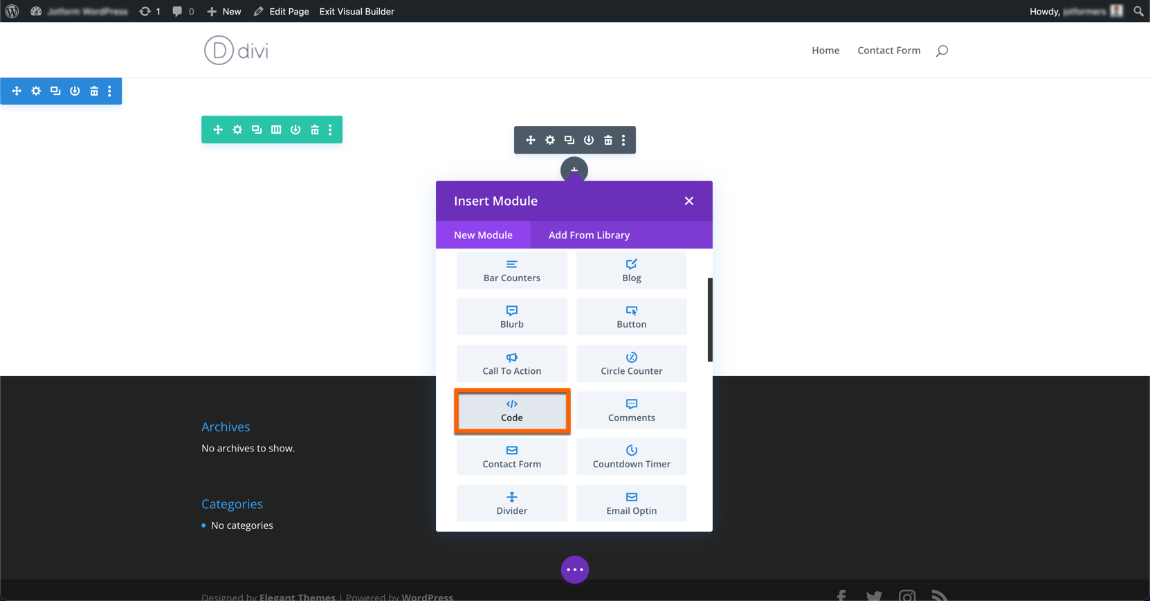 How to Add a Form in Divi Image-2