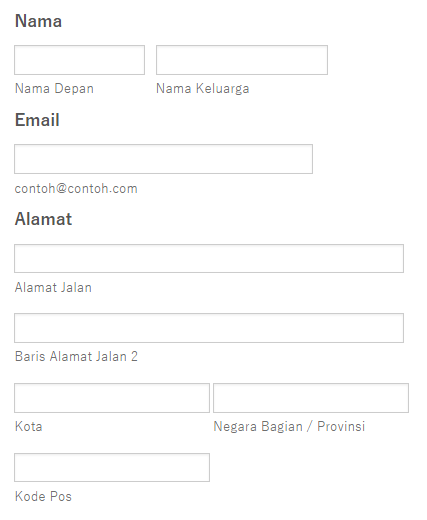 Formulir kontak kami