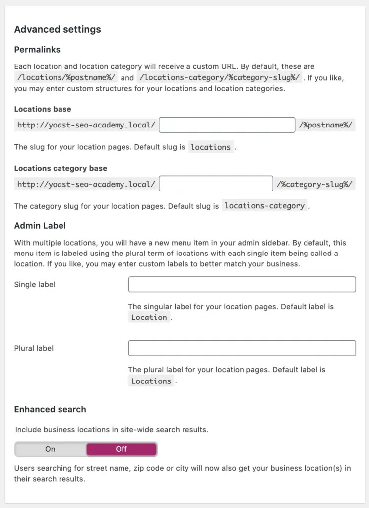 Yoast Local SEO