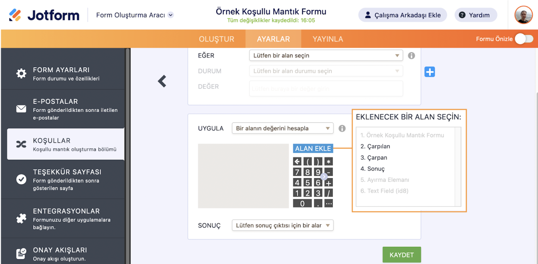 Koşullu Mantık Kullanarak Bir Alana Metin veya Hesaplama Nasıl Eklenir Image-3