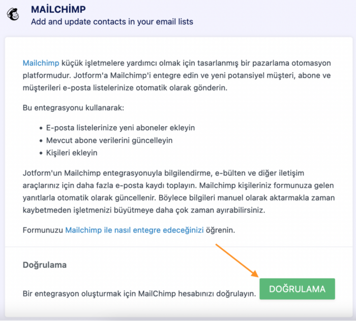 Mailchimp Entegrasyonu Nasıl Yapılır? Image-2