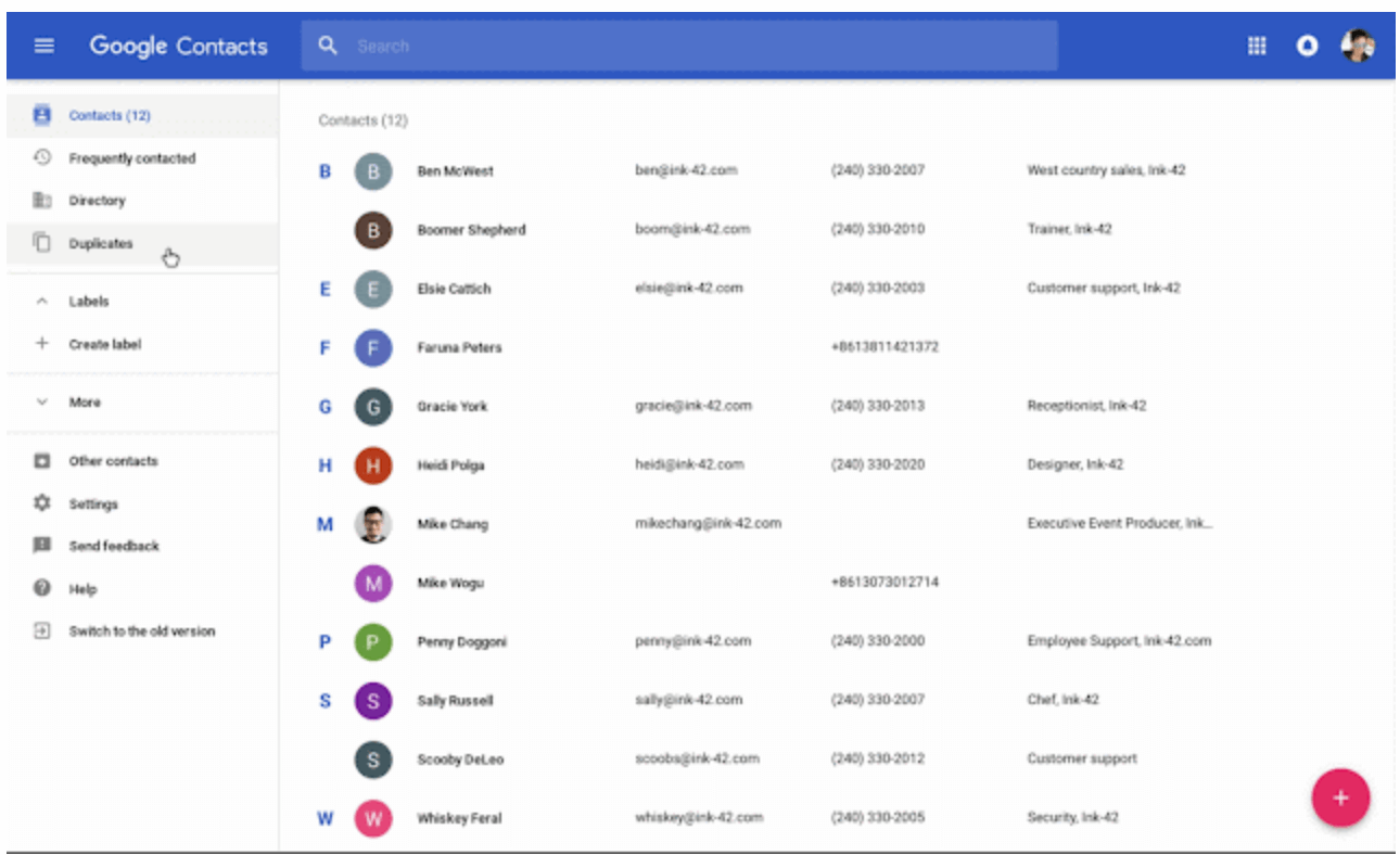 Google Contacts