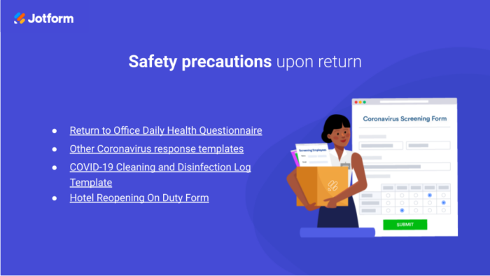 Safety Precautions Upon Return Image-1