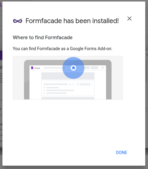 Formfacade installed