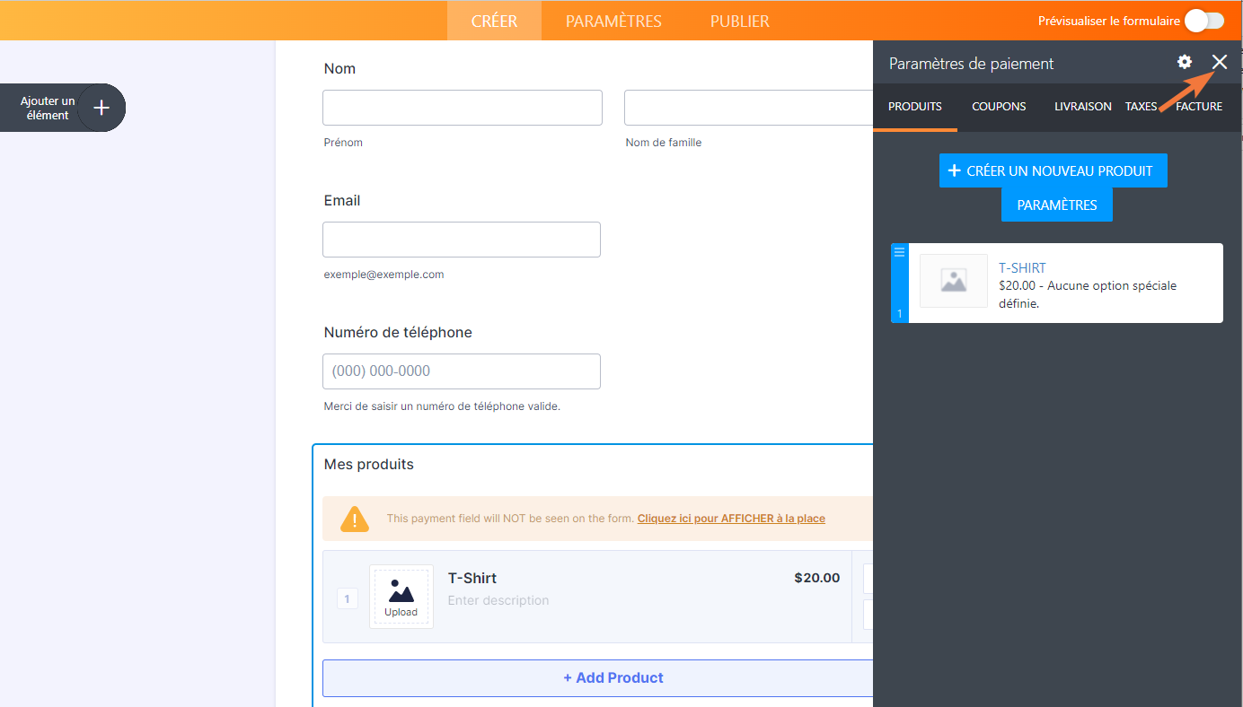 Configurez votre premier formulaire de commande Image-7