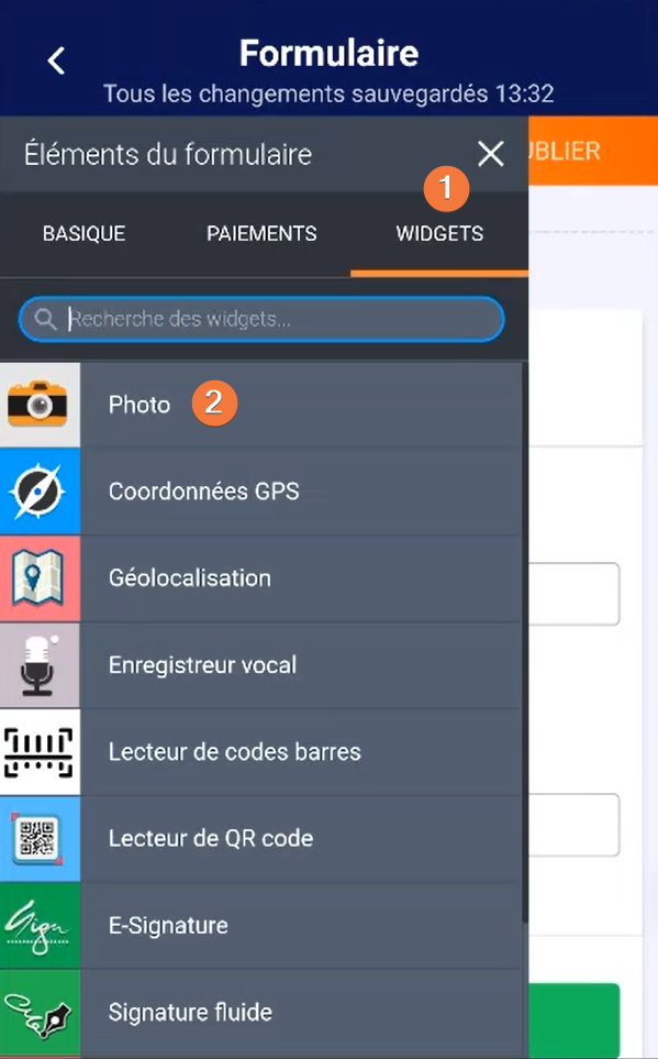 Comment prendre une photo et l'envoyer via l'application Jotform Mobile Image-2