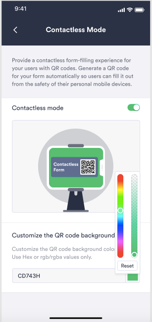 Customize the QR code background